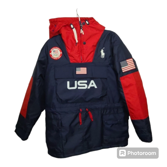 Polo Ralph Lauren Team USA Olympic Opening Ceremony Anorak Size‎ S NWT Pullover - Picture 10 of 13